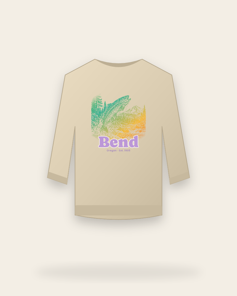 Bend Rainbow Trout Crewneck Sweatshirt