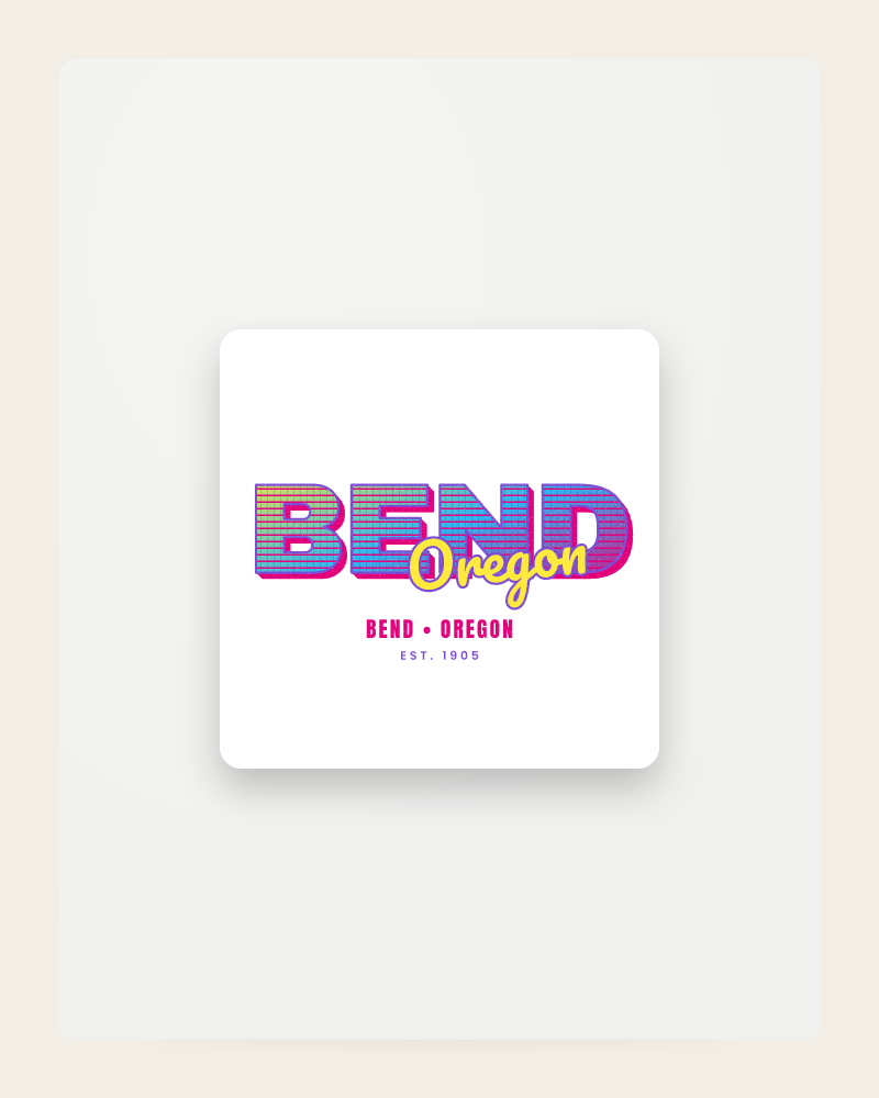 Bend Music TV Fridge Magnet
