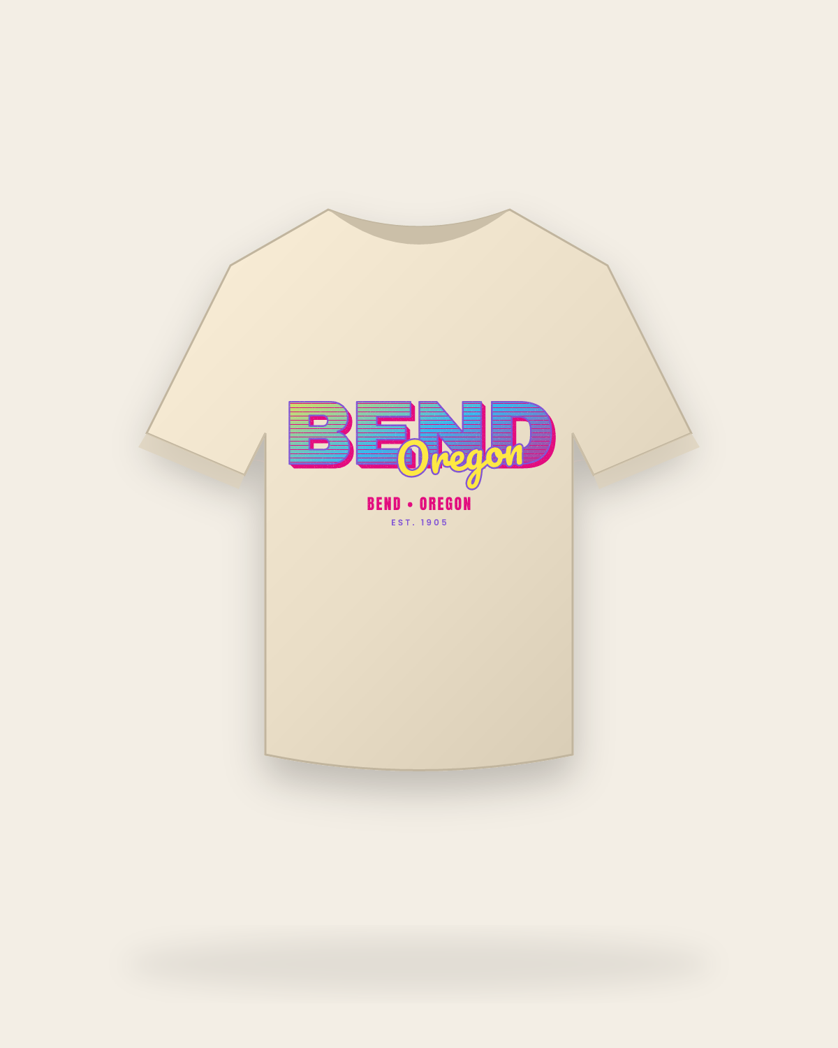 Bend Music TV Organic Cotton Tee in Natural