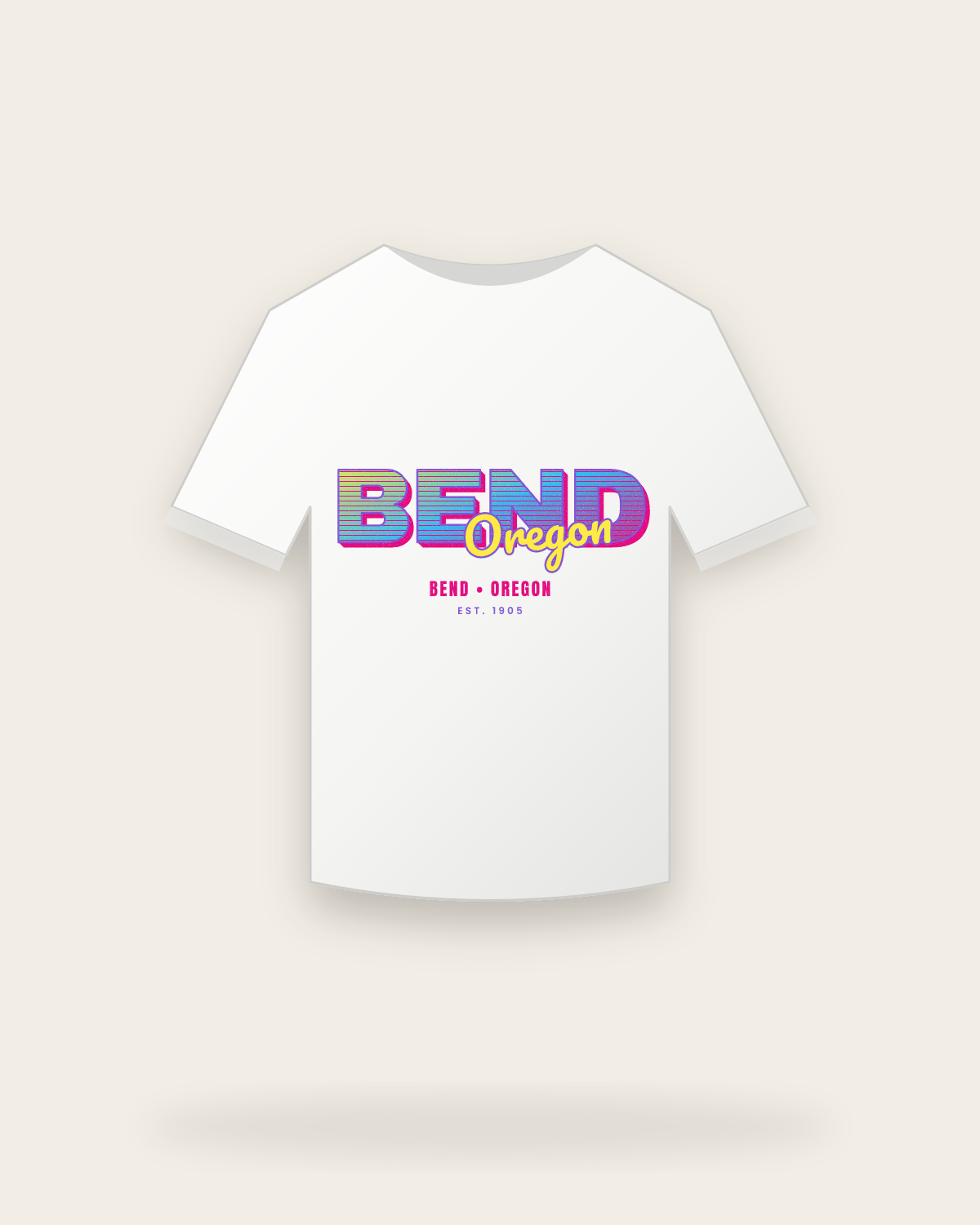 Bend Music TV Youth Tee in White