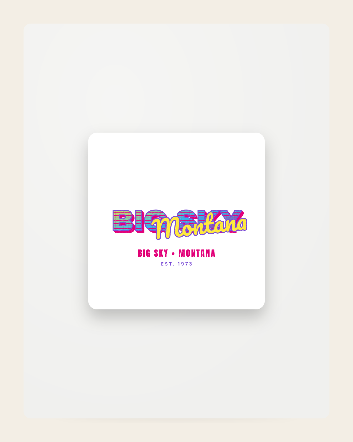 Big Sky Music TV Fridge Magnet in White