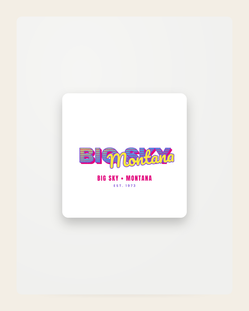 Big Sky Music TV Fridge Magnet