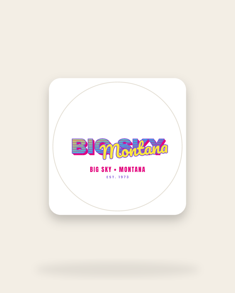 Big Sky Music TV Kiss-Cut Sticker