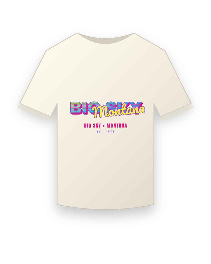 Big Sky Music TV Vintage Wash Tee