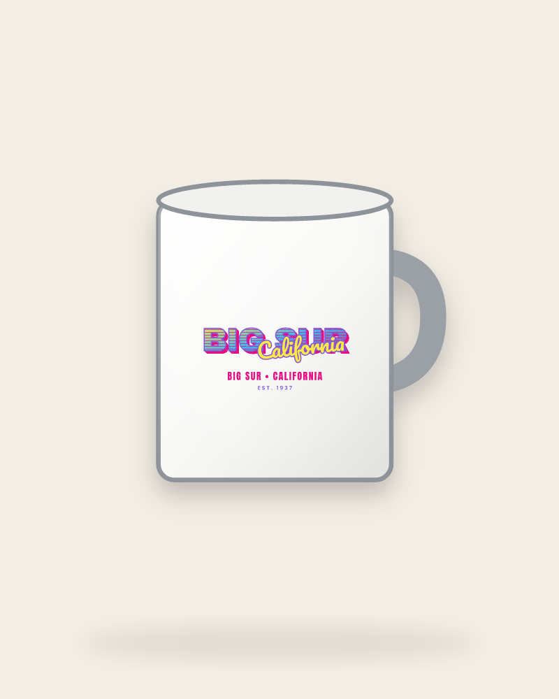 Big Sur Music TV Enamel Camp Mug
