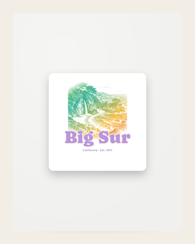 Big Sur McWay Falls Fridge Magnet