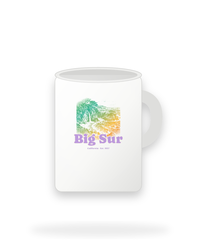 Big Sur McWay Falls Ceramic Mug 15oz