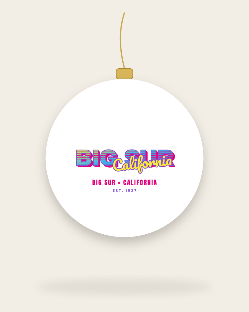 Big Sur Music TV Ceramic Ornament