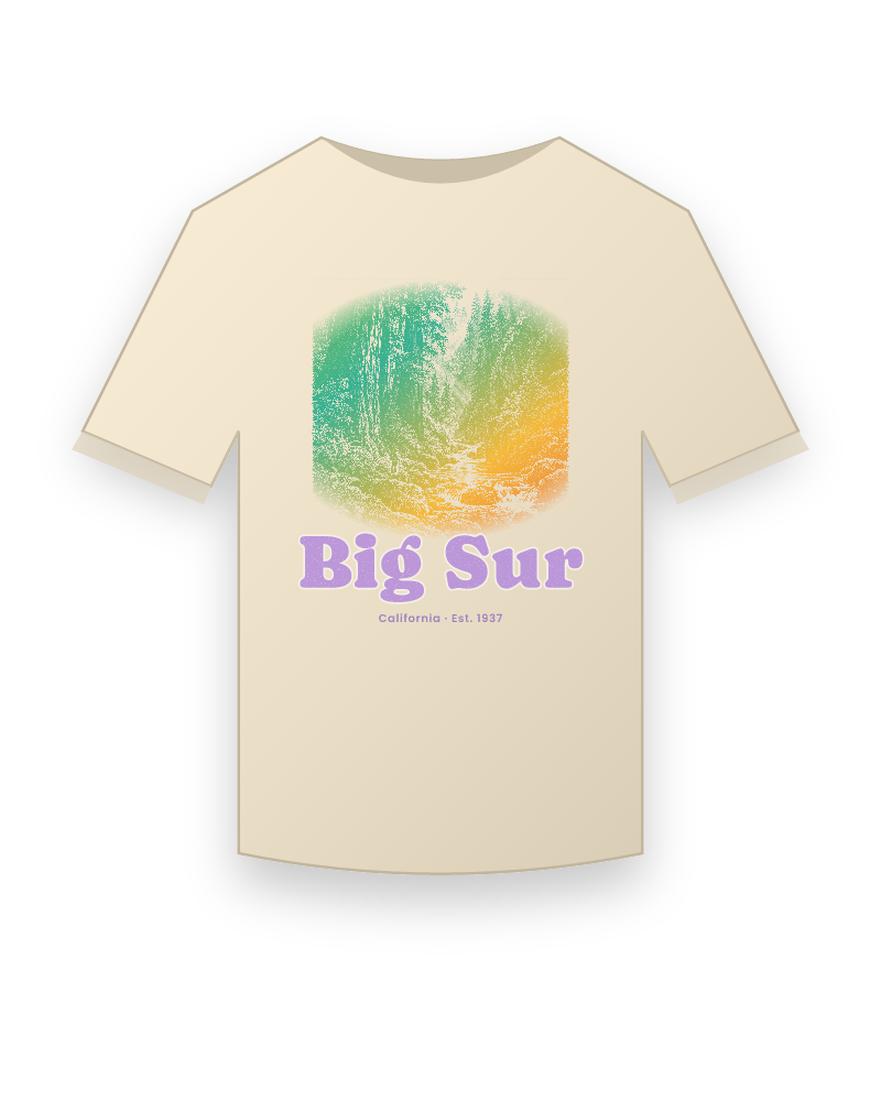 Big Sur Redwood Gorge Organic Cotton Tee