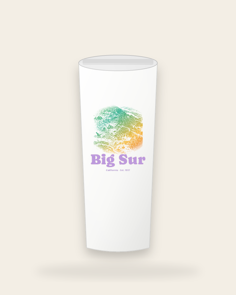 Big Sur Coast Map Insulated Tumbler 20oz