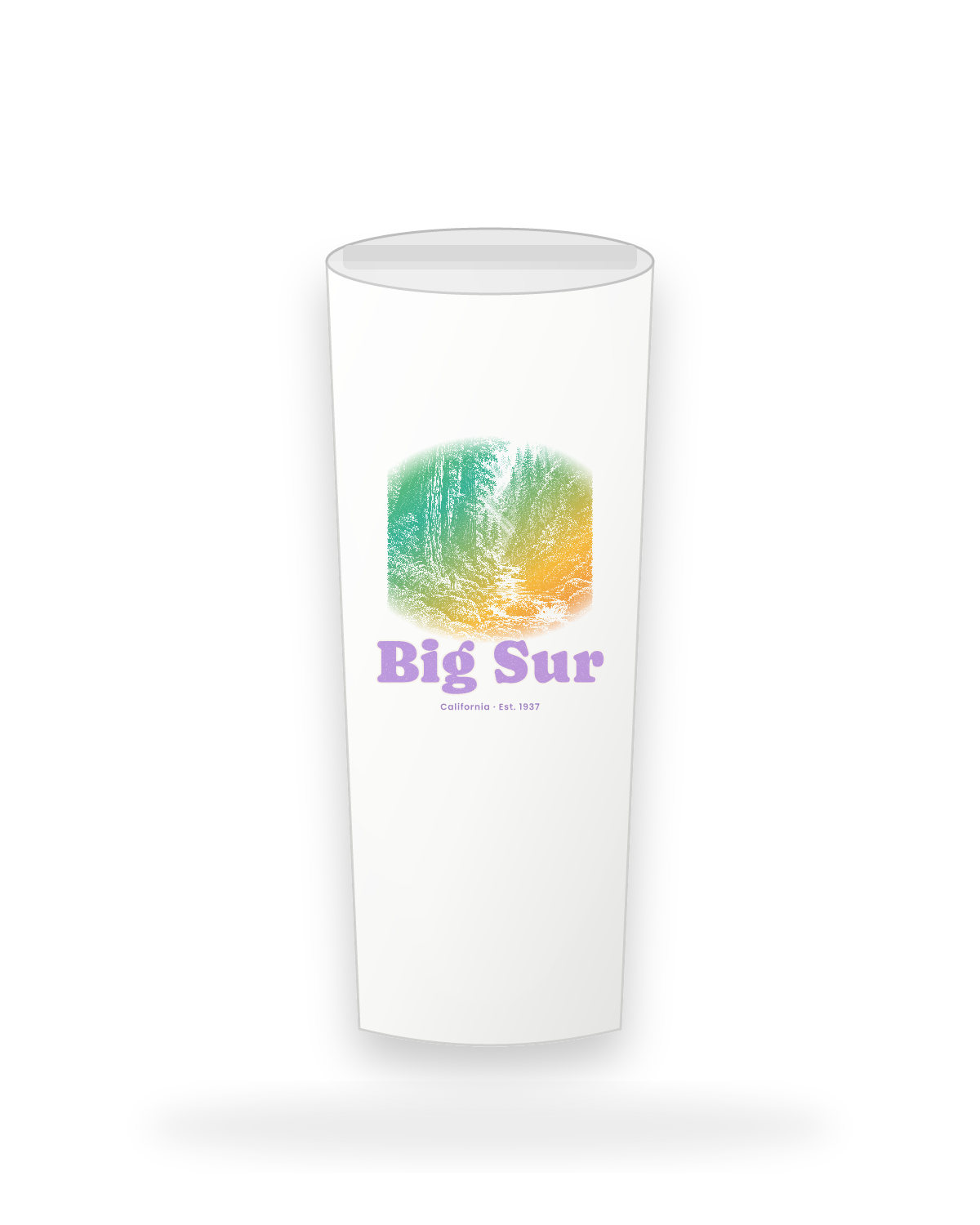 Big Sur Redwood Gorge Insulated Tumbler 20oz in White