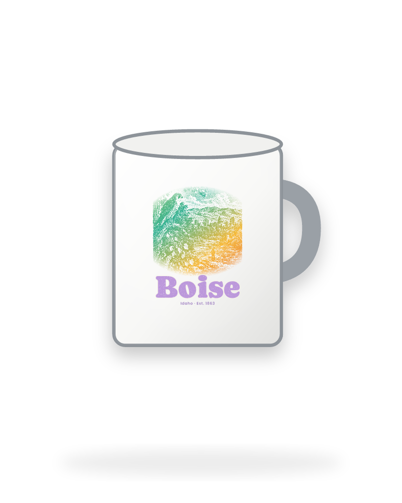 Boise River Falcon Enamel Camp Mug
