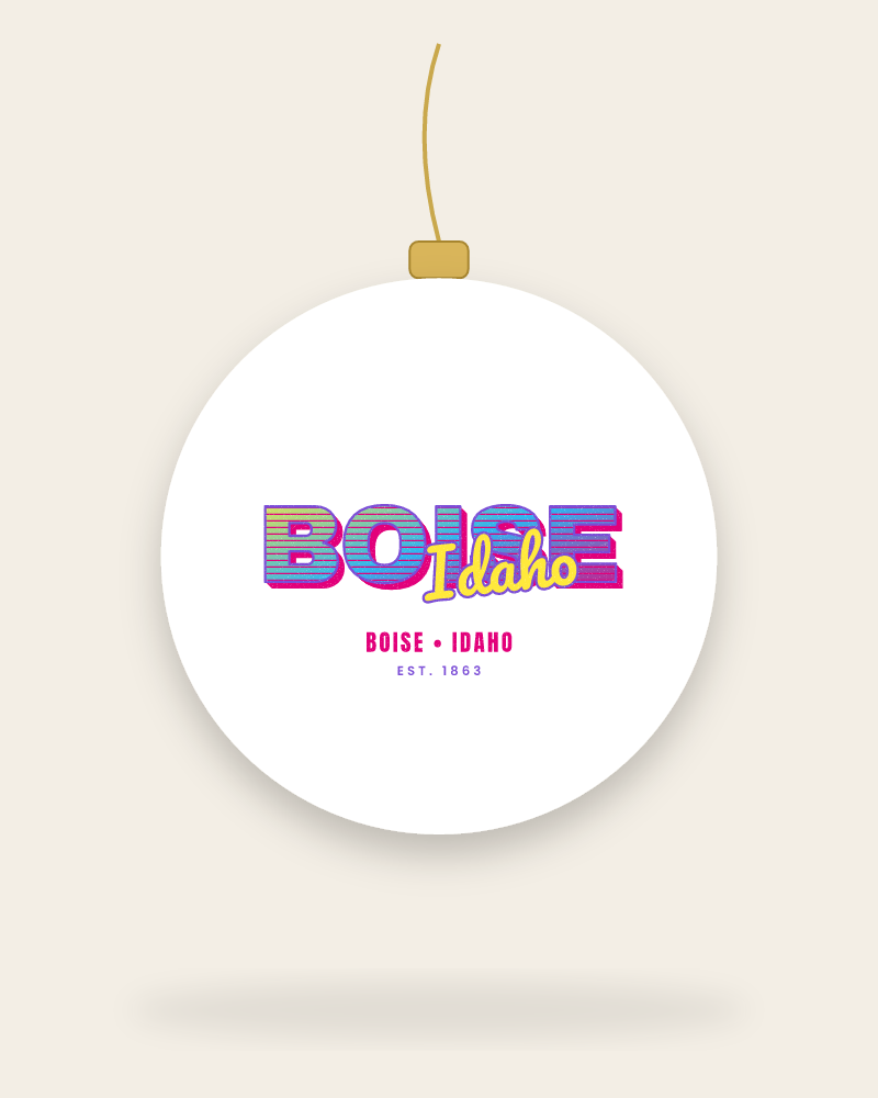 Boise Music TV Ceramic Ornament