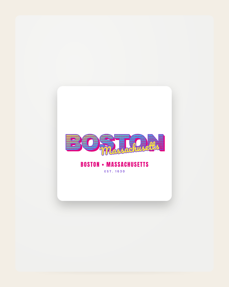 Boston Music TV Fridge Magnet