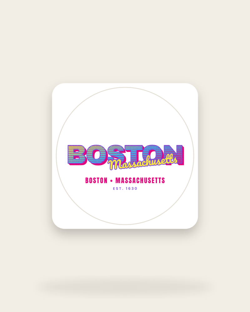 Boston Music TV Kiss-Cut Sticker