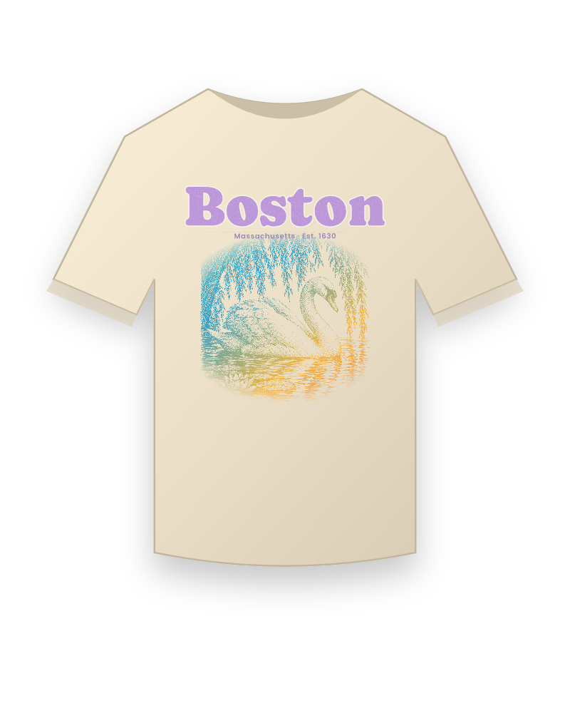 Boston Public Garden Swan Classic Tee