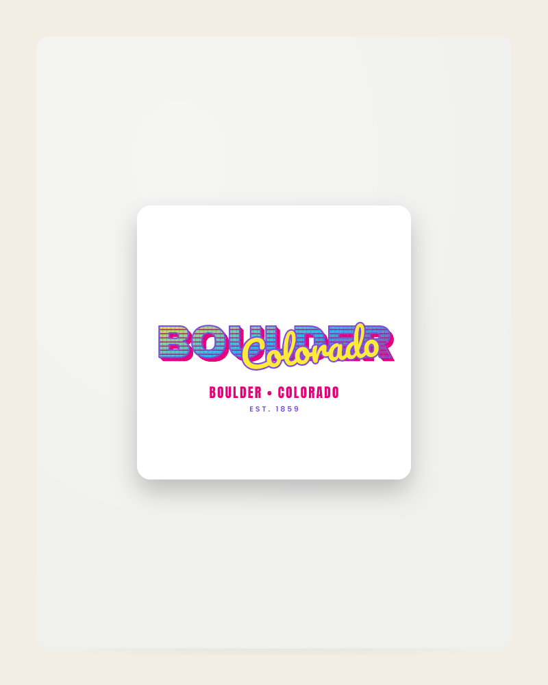 Boulder Music TV Fridge Magnet