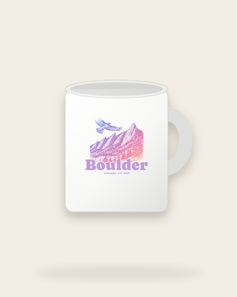 Boulder The Flatirons Ceramic Mug 11oz