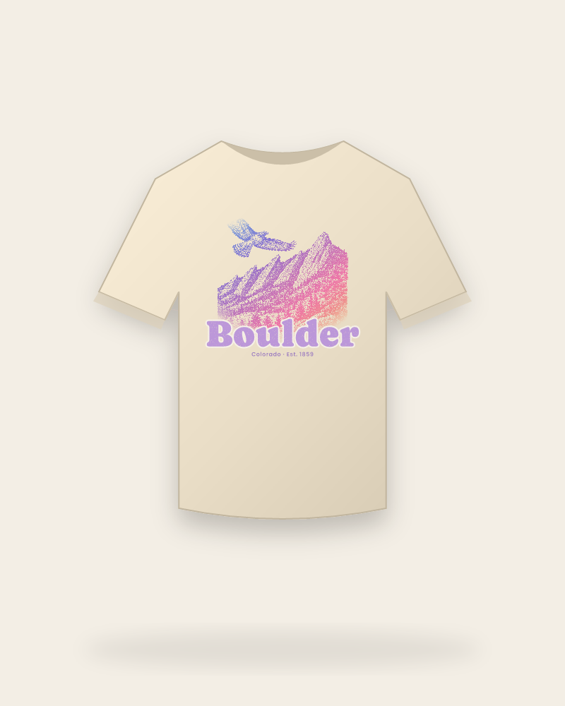 Boulder The Flatirons Classic Tee