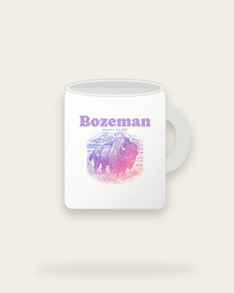 Bozeman Bison Ceramic Mug 11oz
