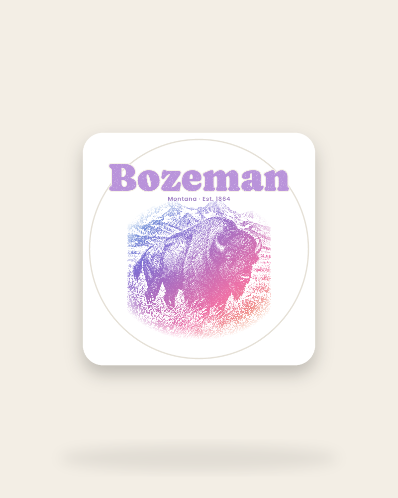 Bozeman Bison Kiss-Cut Sticker