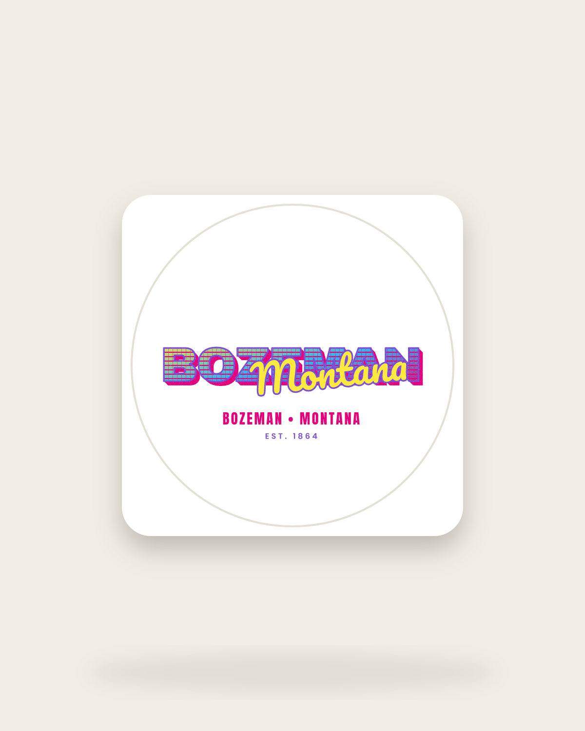 Bozeman Music TV Kiss-Cut Sticker in White