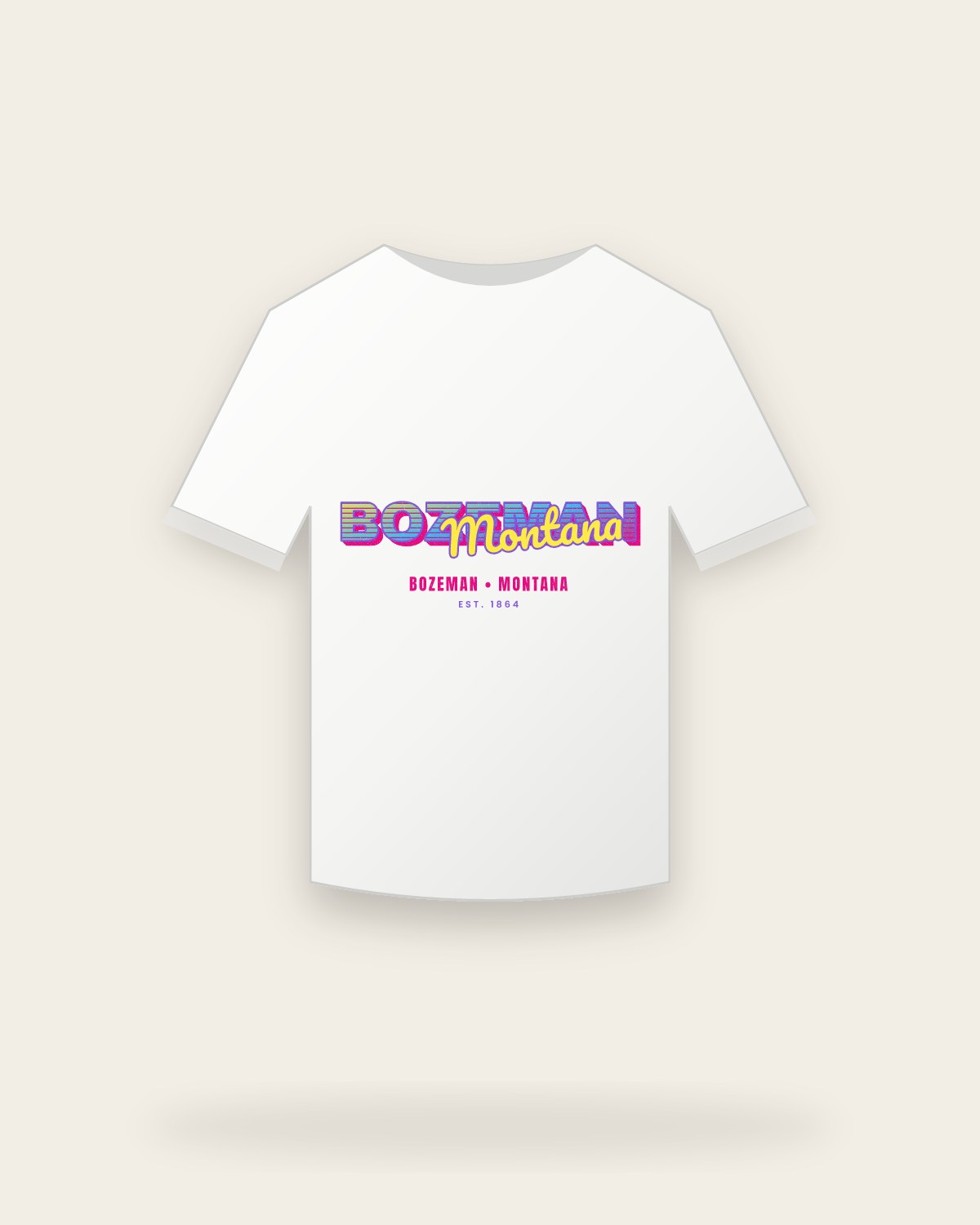 Bozeman Music TV Youth Tee in White