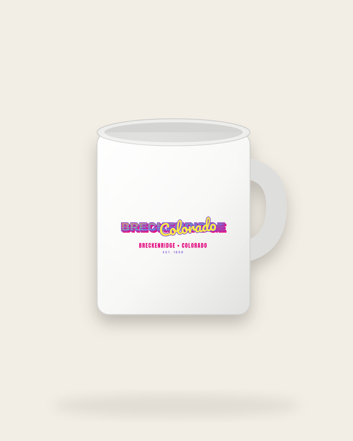 Breckenridge Music TV Ceramic Mug 11oz in White