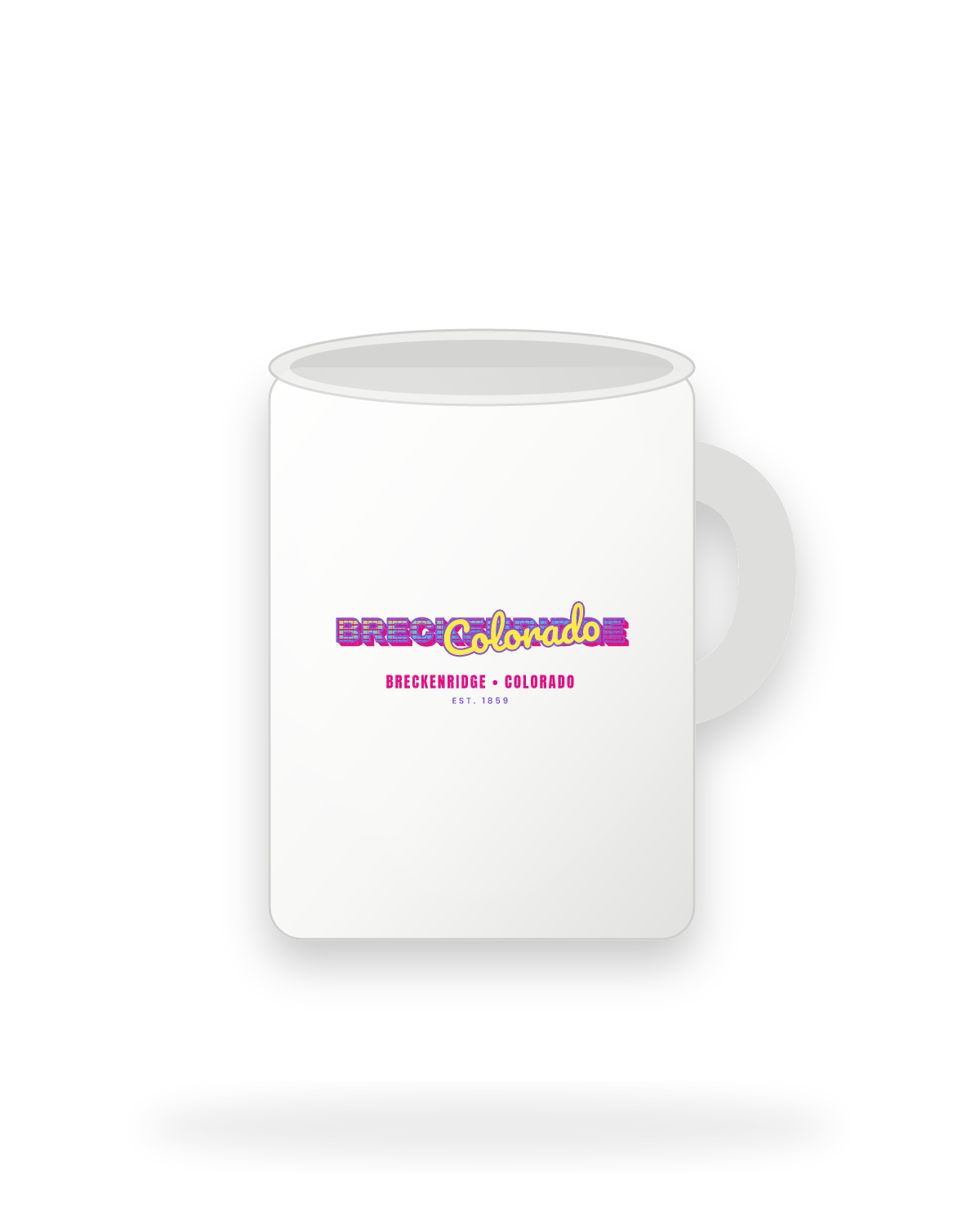 Breckenridge Music TV Ceramic Mug 15oz in White