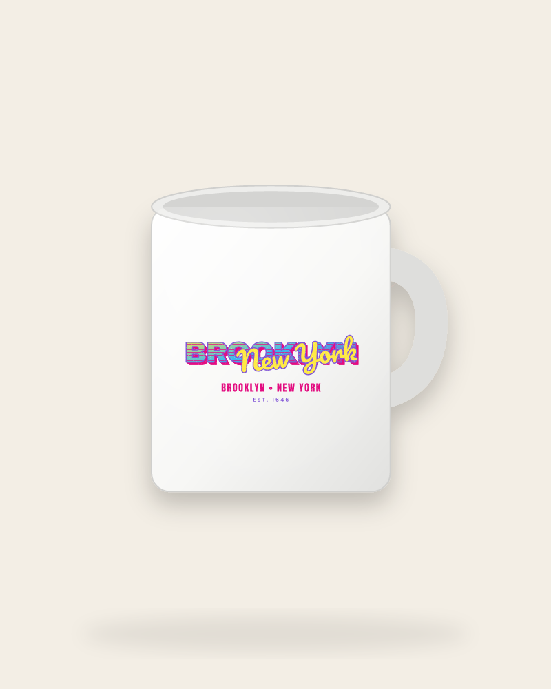Brooklyn Music TV Ceramic Mug 11oz