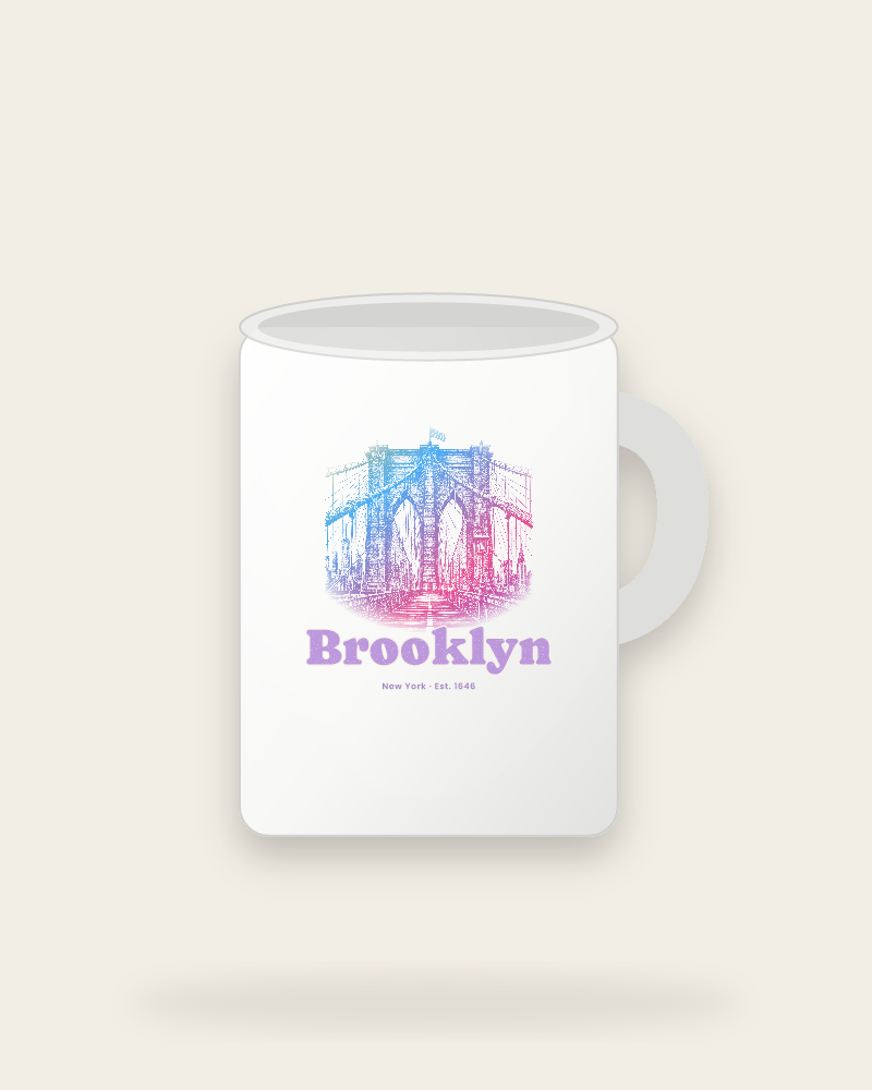 Brooklyn Brooklyn Bridge Ceramic Mug 15oz