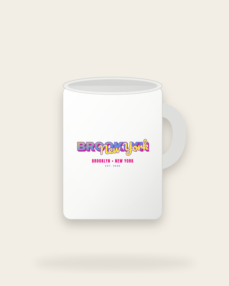 Brooklyn Music TV Ceramic Mug 15oz