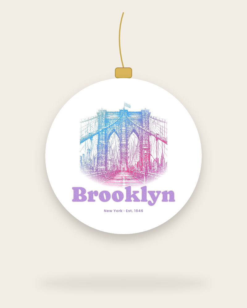 Brooklyn Brooklyn Bridge Ceramic Ornament
