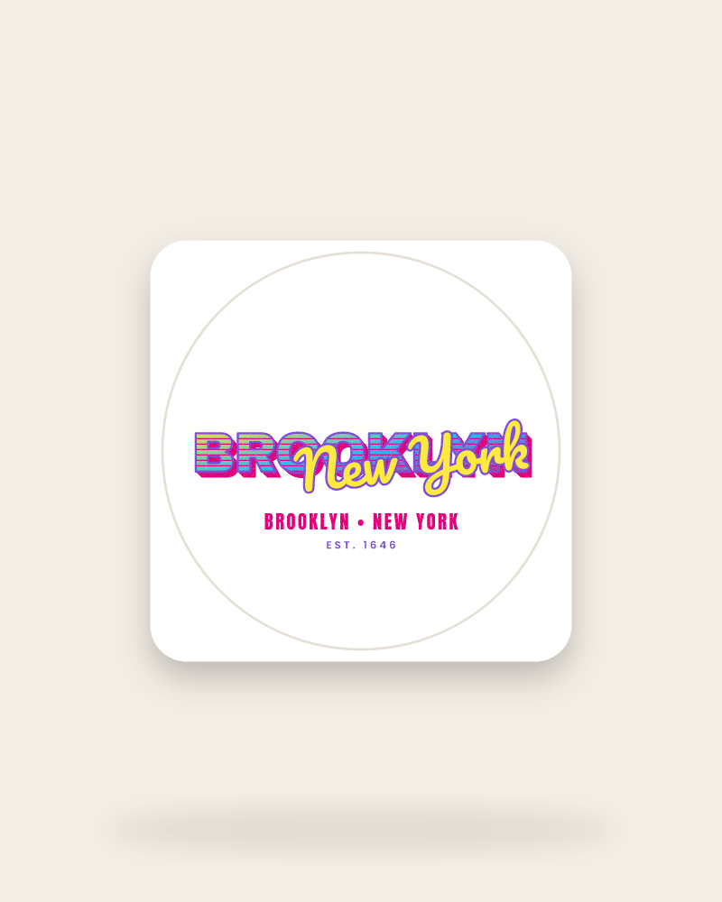 Brooklyn Music TV Kiss-Cut Sticker