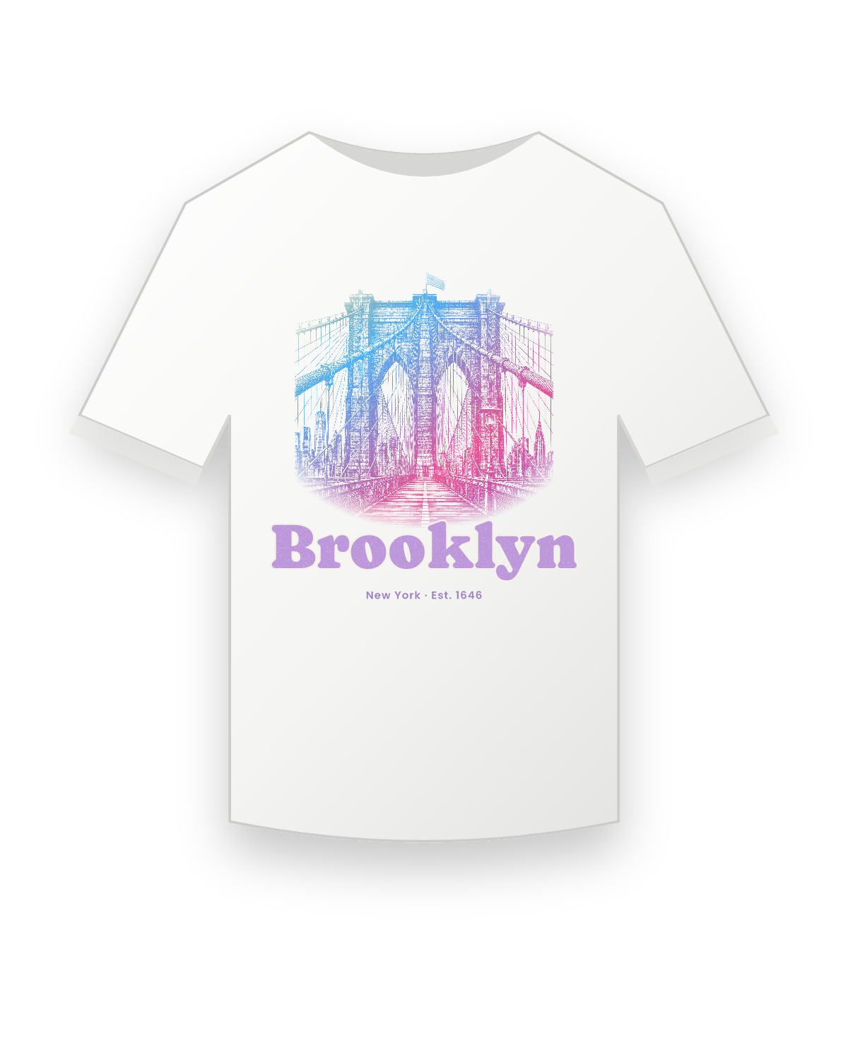 Brooklyn Brooklyn Bridge Youth Tee in White