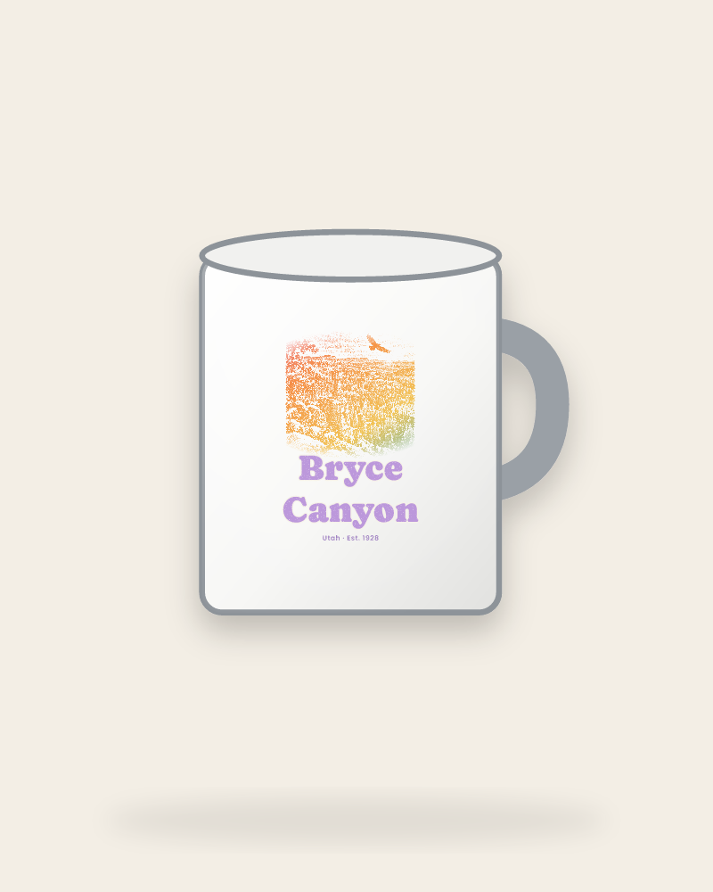 Bryce Canyon Hoodoos at Dawn Enamel Camp Mug