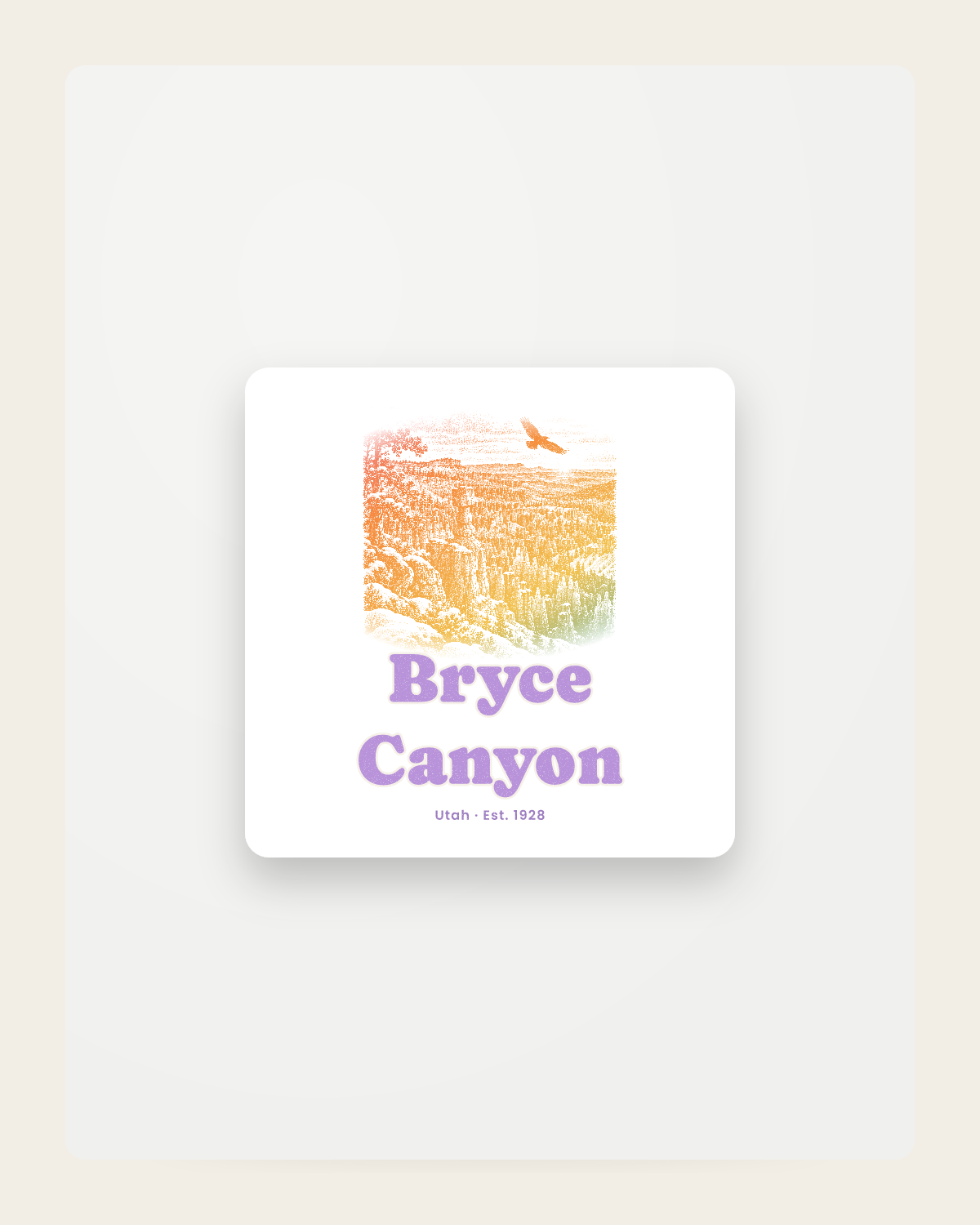 Bryce Canyon Hoodoos at Dawn Fridge Magnet in White