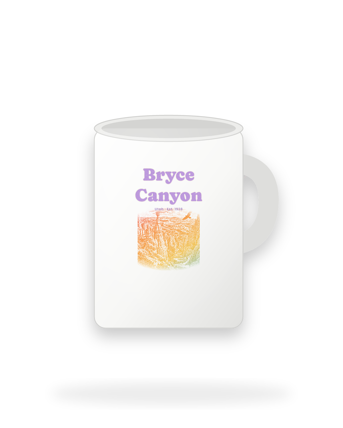 Bryce Canyon Thor's Hammer Ceramic Mug 15oz in White