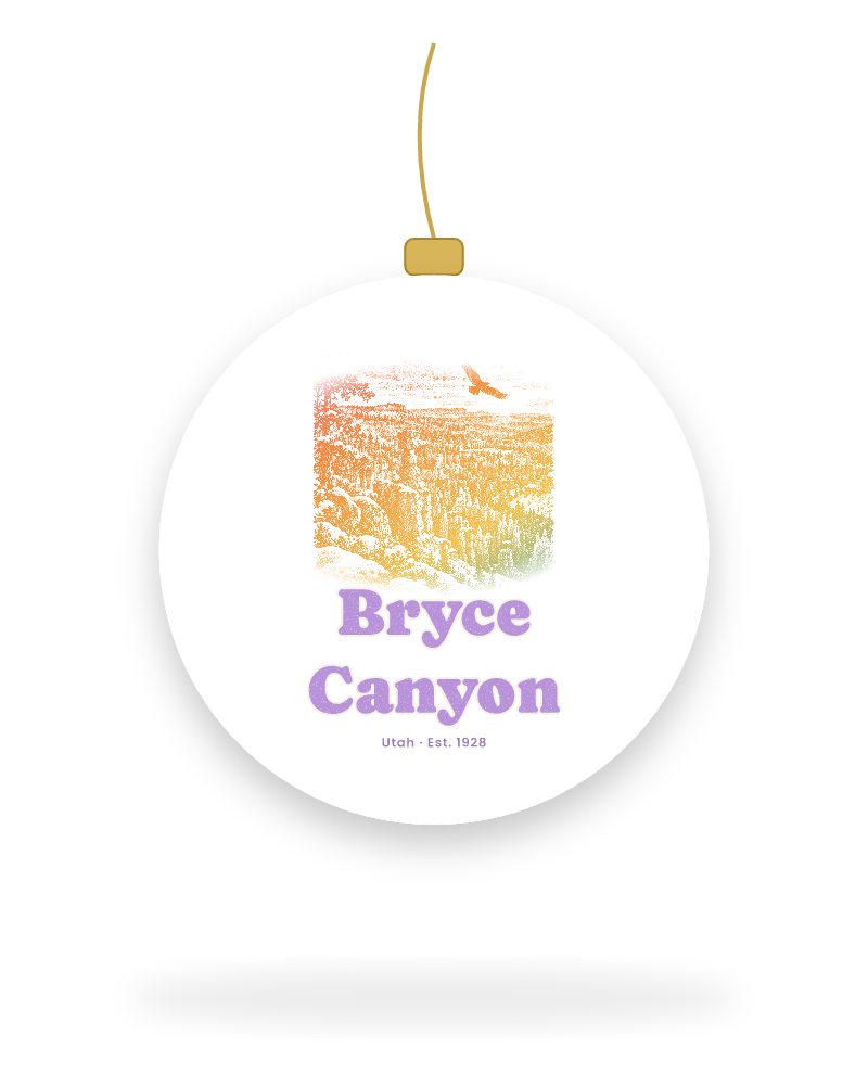 Bryce Canyon Hoodoos at Dawn Ceramic Ornament