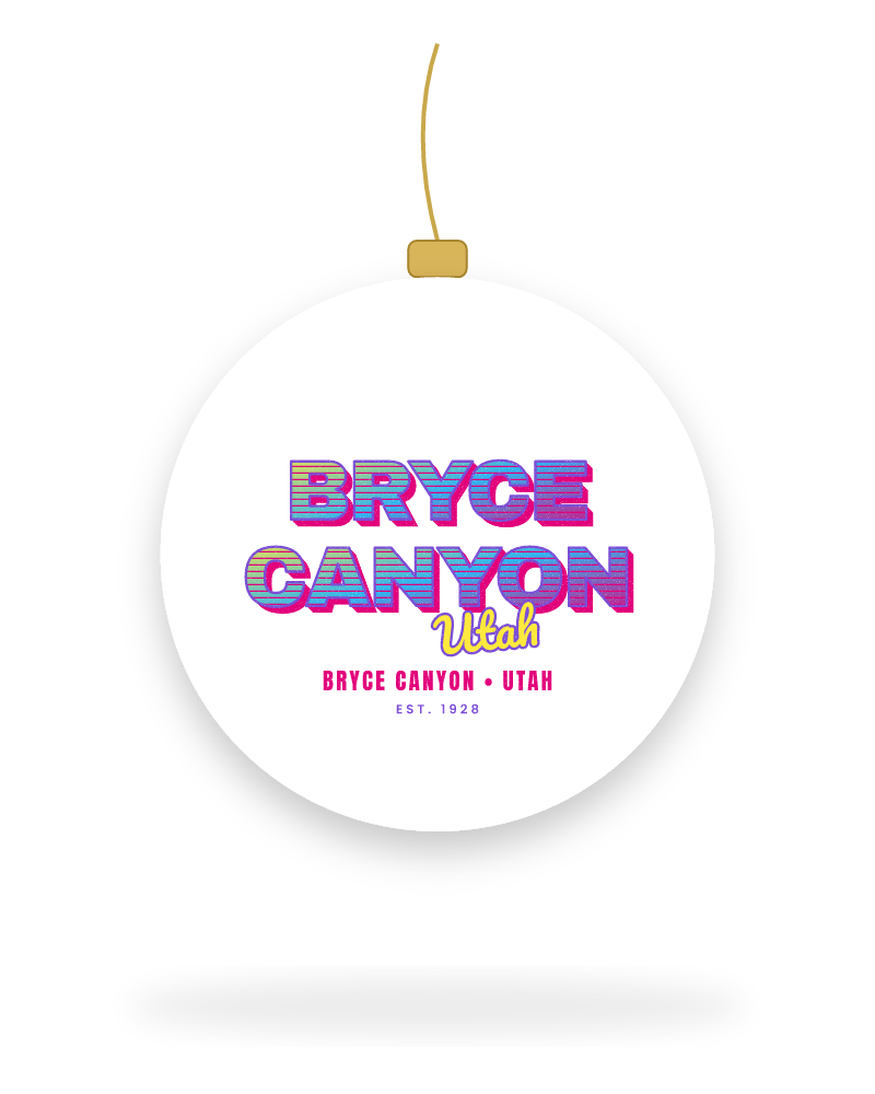 Bryce Canyon Music TV Ceramic Ornament
