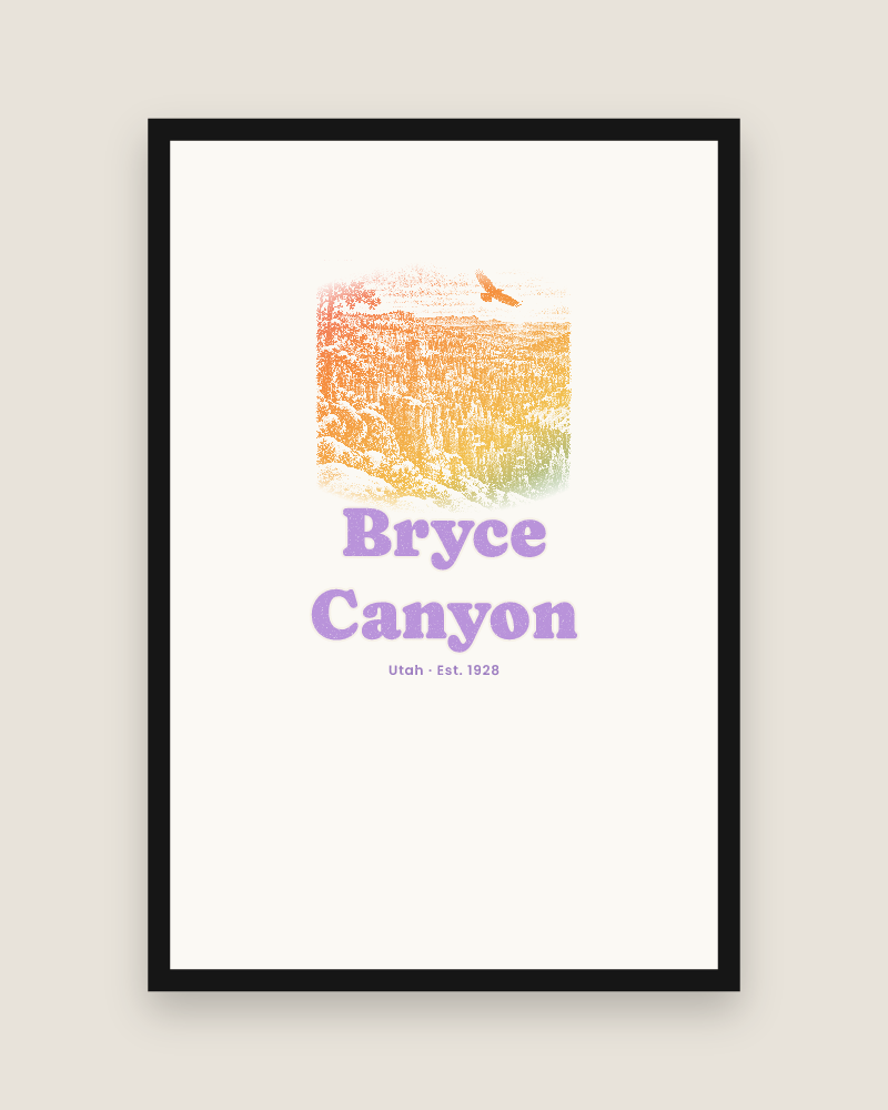 Bryce Canyon Hoodoos at Dawn Matte Poster
