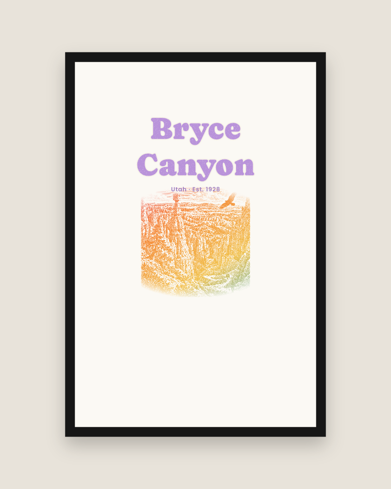 Bryce Canyon Thor's Hammer Matte Poster