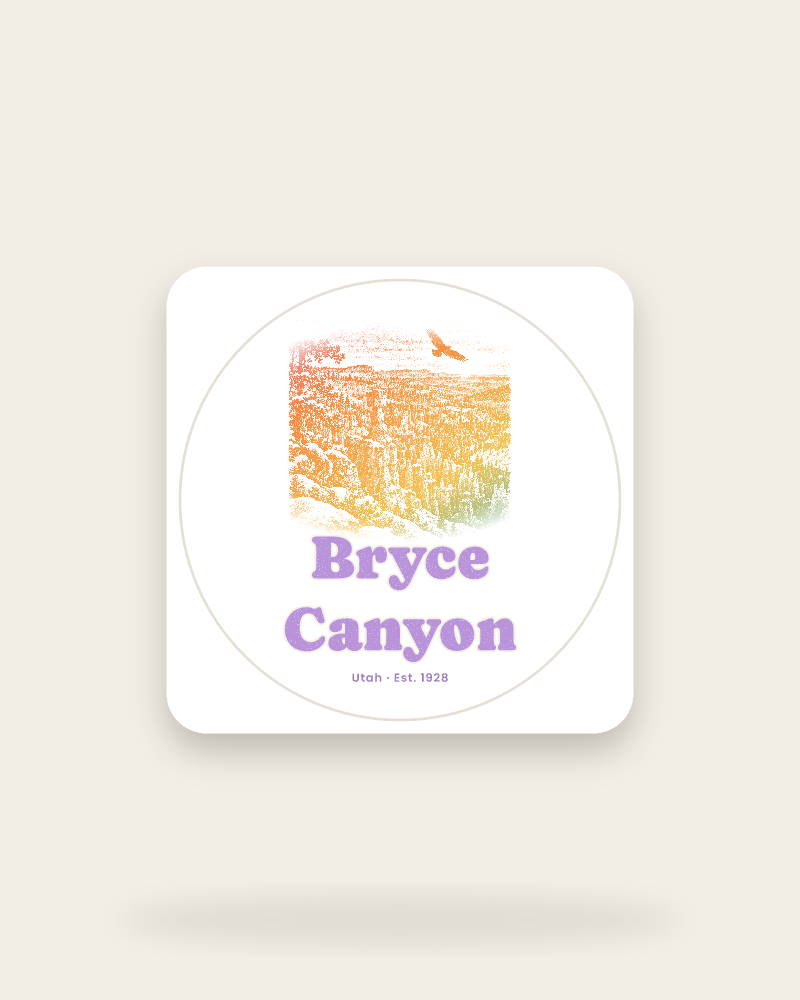 Bryce Canyon Hoodoos at Dawn Kiss-Cut Sticker