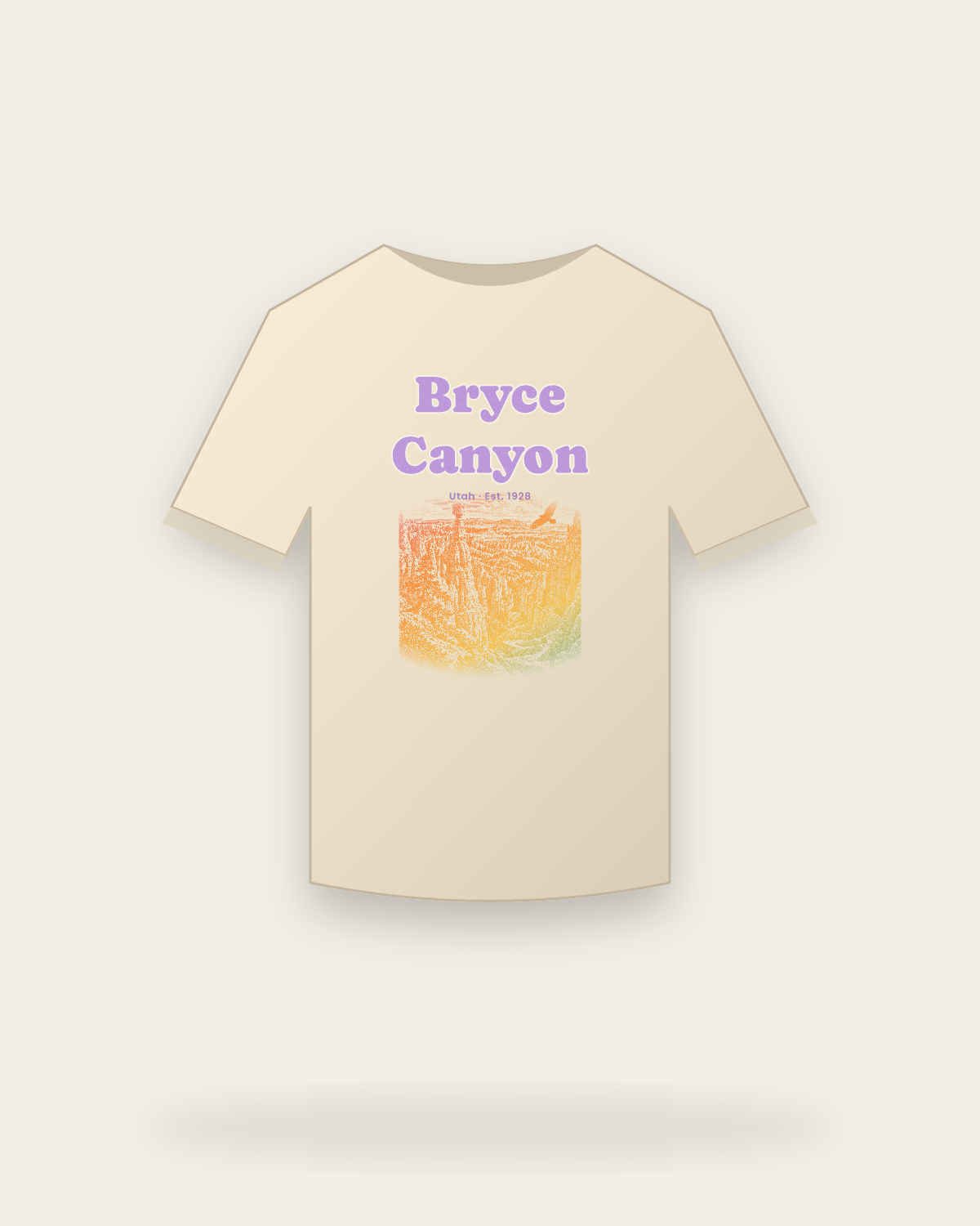 Bryce Canyon Thor's Hammer Organic Cotton Tee in Natural
