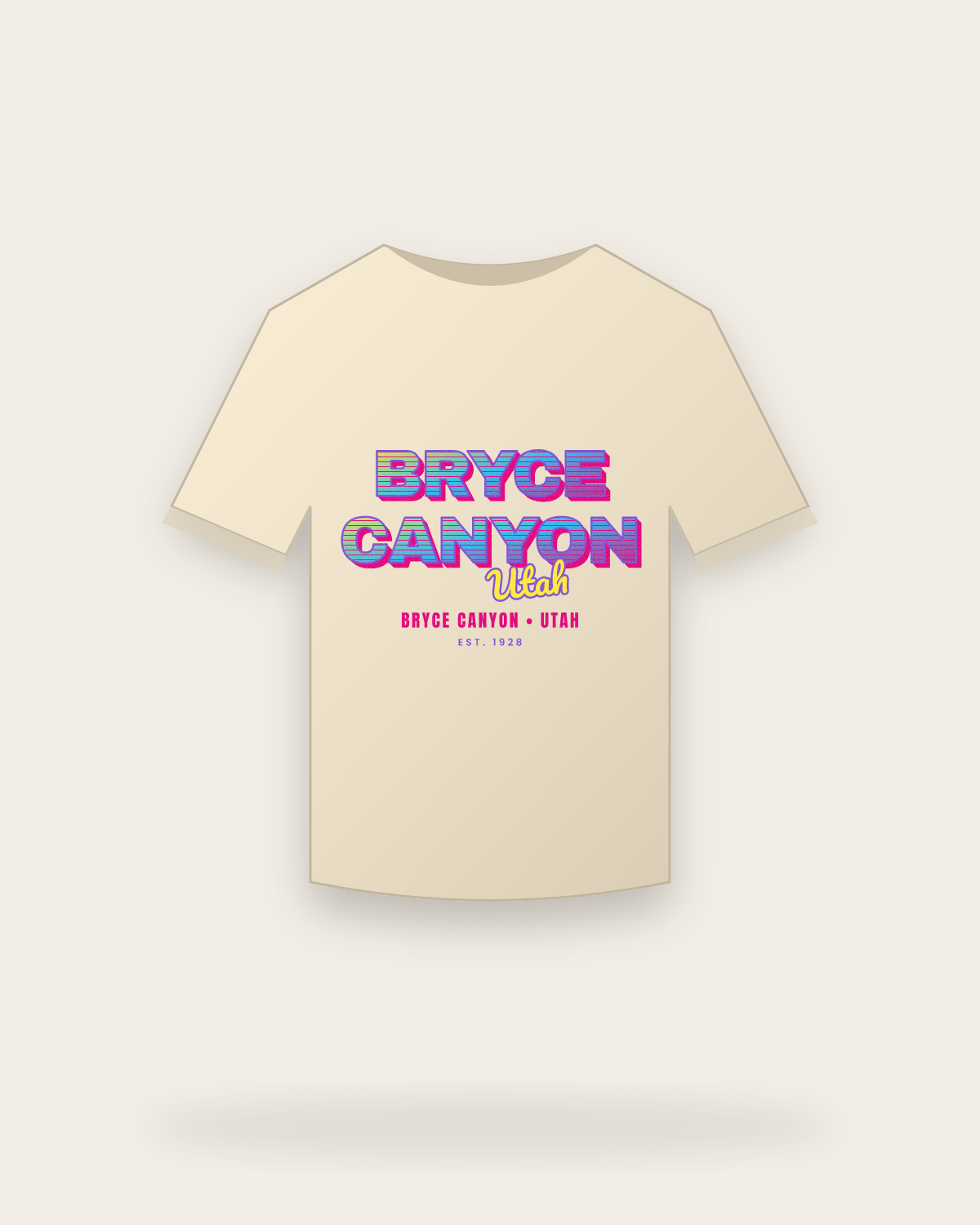 Bryce Canyon Music TV Organic Cotton Tee in Natural
