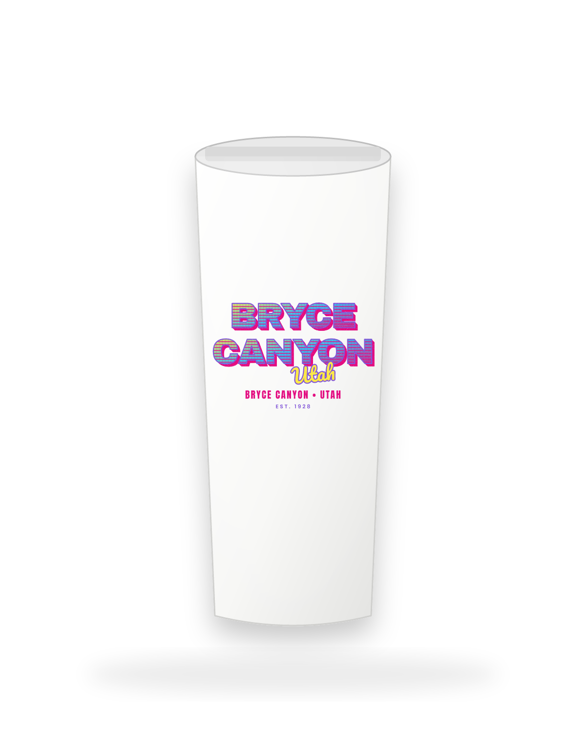 Bryce Canyon Music TV Insulated Tumbler 20oz in White
