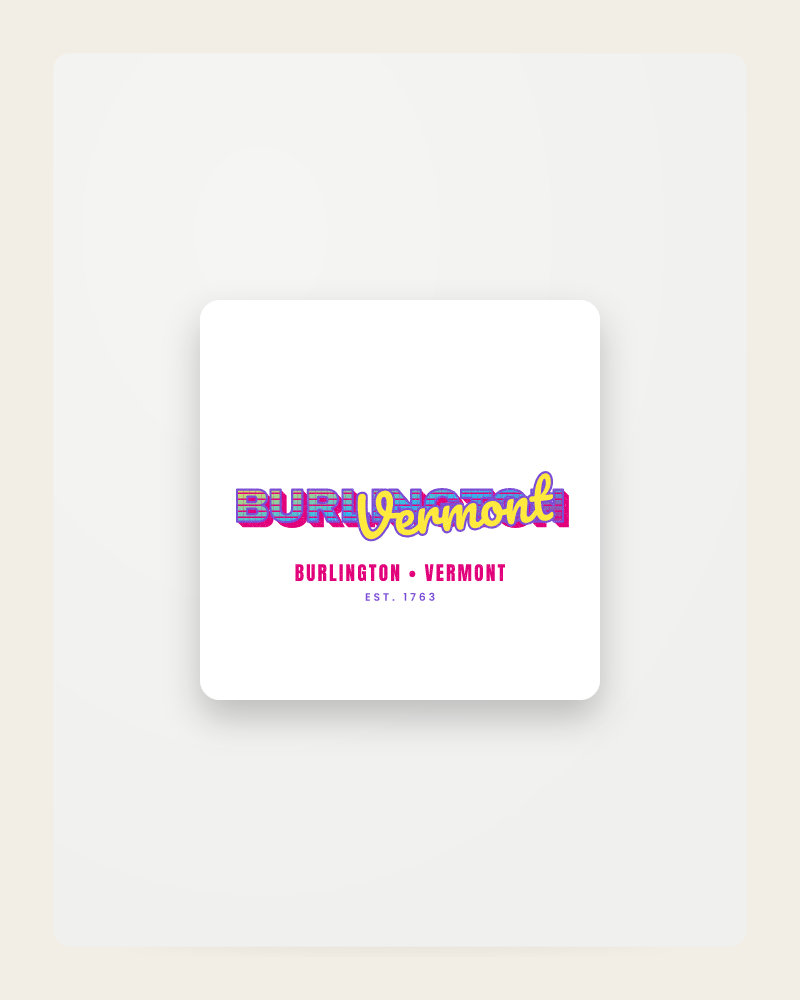 Burlington Music TV Fridge Magnet