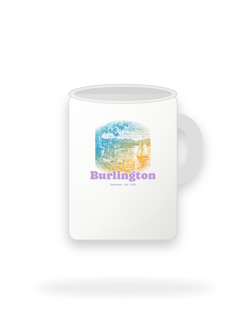 Burlington Lake Champlain Sail Ceramic Mug 15oz