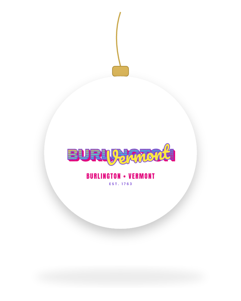 Burlington Music TV Ceramic Ornament