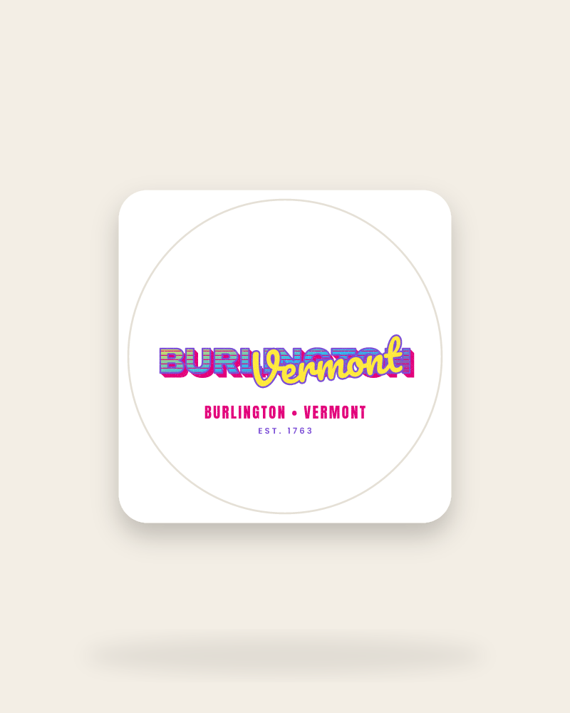 Burlington Music TV Kiss-Cut Sticker
